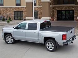 Tonneau Cover, Soft Roll-up, Vinyl, Black, Toyota, With Deck Rail, Each