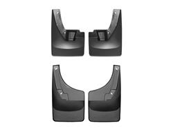 Mud Flaps, No-Drill DigitalFit, Front and Rear, Thermoplastic, Black, Dodge, Ram, Set of 4