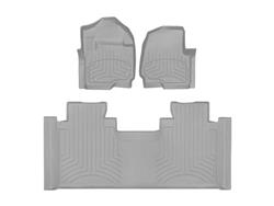 Floor Mats, FloorLiner HP Floor Mats, Front/Second Seat, Thermoplastic, Gray, Ford, Set