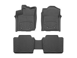 Floor Mats, FloorLiner HP Floor Mats, Front/Second Seat, Thermoplastic, Black, Toyota, Set