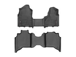 Floor Mats, FloorLiners, Front/Second Seat, Thermoplastic, Black, Ram, Set
