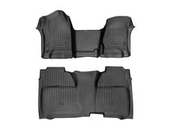 Floor Mats, FloorLiners, Front/Second Seat, Thermoplastic, Black, Ford, Pair