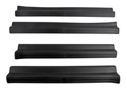 Door Sill Protectors, SillProtector, Plastic, Black, Adhesive Tape Installation, Chevy, GMC, Set of 4