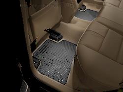 Floor Mat, WeatherTech, All-Weather, Second Seat, Thermoplastic, Black, Mercedes-Benz, Pair