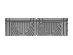 Floor Mats, Second Seat Area, Thermoplastic, Gray, Pair