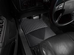Floor Mats, Front Seat Area, Rubber, Black, Pair