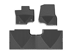 Floor Mat, WeatherTech, All-Weather, Front/Second Seat, Thermoplastic, Black, Ford, Set