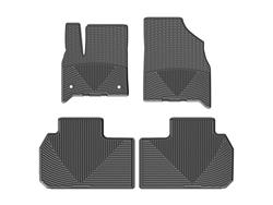 Floor Mats, All-Weather, Front/Second Seat Position, Thermoplastic, Black, Chevrolet, Set