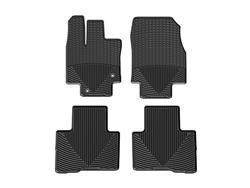 Floor Mats, All-Weather, Front/Second Seat Position, Thermoplastic, Black, Toyota, Set