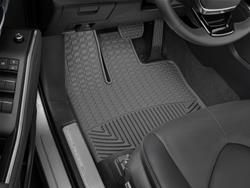 Front Rubber Mats, Toyota Highlander Hybrid, Black, Pair