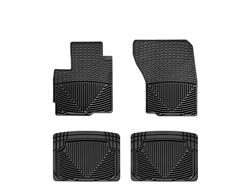 Floor Mats, All-Weather, Front/Second Seat Position, Thermoplastic, Black, Mitsubishi, Set