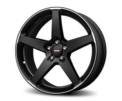 18x8 Five 5x112 ET42 BS6.15 Satin BLK MACH 73.1