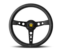 Steering Wheel, Heritage, Leather, Aluminum, Black, Each