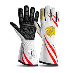 Driving Gloves, Corsa Pro, X-Small, Two Layer, White, Nomex, FIA 8856-2018, Pair