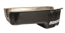 Oil Pan, Steel, Clear Zinc, 5 qt., Chevy, Small Block, Each