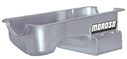 Oil Pan, Drag/Road Race, 7 qt., Steel, Clear Zinc, 7.5 in. Depth, Ford, Mercury, 289, 302, Each