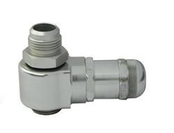 Vacuum Relief Valve, Billet Aluminum, Clear Zinc, -12 AN, Gland Seal, Each