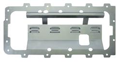 Windage Tray, Louvered, Steel, Clear Zinc Finish, Rear Sump, Ford, 4.6L, 5.4L, Each