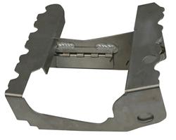 Oil Pan Baffle, Weld-In, Three Trap Doors, Two Anti-Slosh Plates, Aluminum, Natural, for use on Honda®, 2.0/2.2L, Each