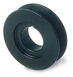 Pulley, Crankshaft, Billet Aluminum, Clear Anodized, V-Belt, 1-Groove, 2 1/2 in. Diameter, Each