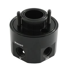 Adapter, Bypass, Aluminum, Black Anodized, 13/16 in.-16 Thread, -10 AN Inlet/Outlet, Each