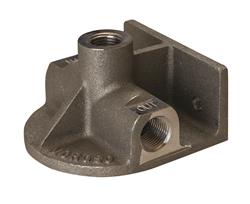 Oil Filter Mount, Single Filter, 1/2 in. NPT Inlet/Outlet, 13/16 in.-16 Thread Filter, Each