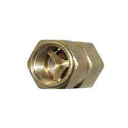 Oil Check Valve, Natural, Brass, 1/2 in. NPT Female to 1/2 in. NPT Female, Each