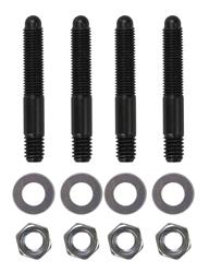 Carburetor Studs, Steel, Black Oxide, 5/16-18 in. RH x 2.00 in. Long, Set of 4