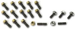 Oil Pan Bolts, Black Oxide, Hex Nut, Chevy, Oldsmobile, Small Block/V8, Kit