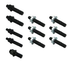 Oil Pan Studs, Black Oxide, 12-Point Nuts, Chevy, Big Block, Kit