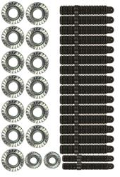 Oil Pan Studs, Black Oxide/Cadmium, Hex Head, Chevy, Pontiac, 4.8, 5.3, 5.7, 6.0, 6.2, 7.0L, Kit