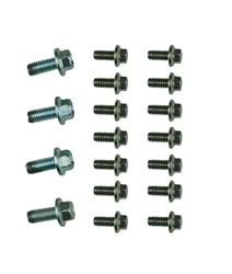 Oil Pan Bolts, Zinc Plated, Hex Head, Chevy, Small Block, Set of 18