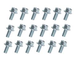 Oil Pan Bolts, Zinc Plated, Hex Head, Chevy, Oldsmobile, Set of 18