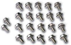 Oil Pan Bolts, Steel, Zinc, BBC, Chevy, Pontiac, V8, Kit