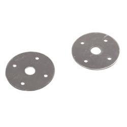 Hood Pin Scuff Plates, Steel, Chrome Plated, 2.50 in. Diameter, Kit