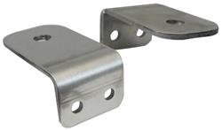 Hood Pin Bracket, Stainless Steel, Natural, 0.375 in. Diameter, Pair