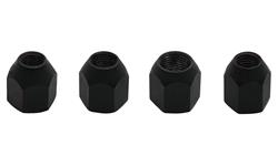 Lug Nuts, Drag Race, Conical Seat, Open End Design, Steel, Black Oxide, 7/16-20 RH in. Thread Size, Set of 5