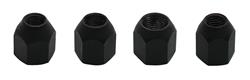 Lug Nuts, Drag Race, Conical Seat, Open End Design, Steel, Black Oxide, 1/2-20 RH in. Thread Size, Set of 5