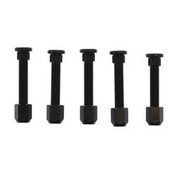 Wheel Stud and Lug Nuts, 1/2 in.-20 RH, 0.615 in. Knurl, 3.000 in. Length, Set of 5