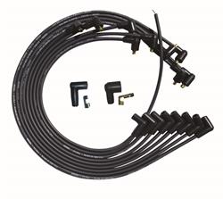 Spark Plug Wires, Ultra, Under Headers, 90 Degree Plug Boots, Black, Small Block Chevrolet, Set