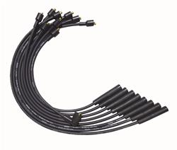 Spark Plug WIres, Ultra, SBM, Straight Plug Boots, Non-HEI, Black, Set