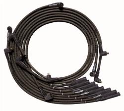 Spark Plug Wires, Ultra, BBM, Sleeved, Straight Boots, Black, Set