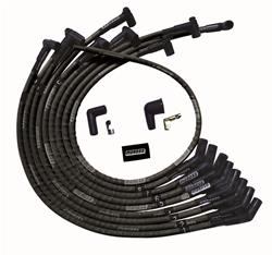 Spark Plug WIres, Ultra, SBF, 135 degree Plug Boots, HEI, Sleeved, Black, Set