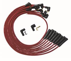 Spark Plug Wires, Ultra, BBC, Over Valve Covers, Straight Boots, Non-HEI, Red, Set