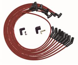 Spark Plug Wires, Ultra, BBC, Under Valve Covers, HEI, 135 Plug Boots, Red, Set