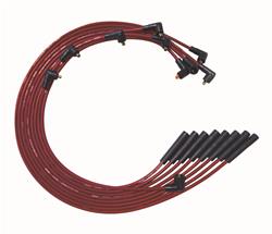 Spark Plug Wires, Ultra, BBM, Straight Boots, Non-HEI, Red, Set