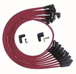 Spark Plug WIres, Ultra, SBF 351W, 135 degree Plug Boots, Non-HEI, Red, Set