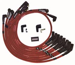 Spark Plug WIres, Ultra, SBF, 135 degree Plug Boots, Non-HEI, Red, Set