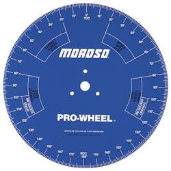 Degree Wheel, Steel, Blue, 18 in. Diameter, Each