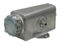Power Steering Reservoir, Remote Style, Aluminum, Natural, Left Side Inlet, Each